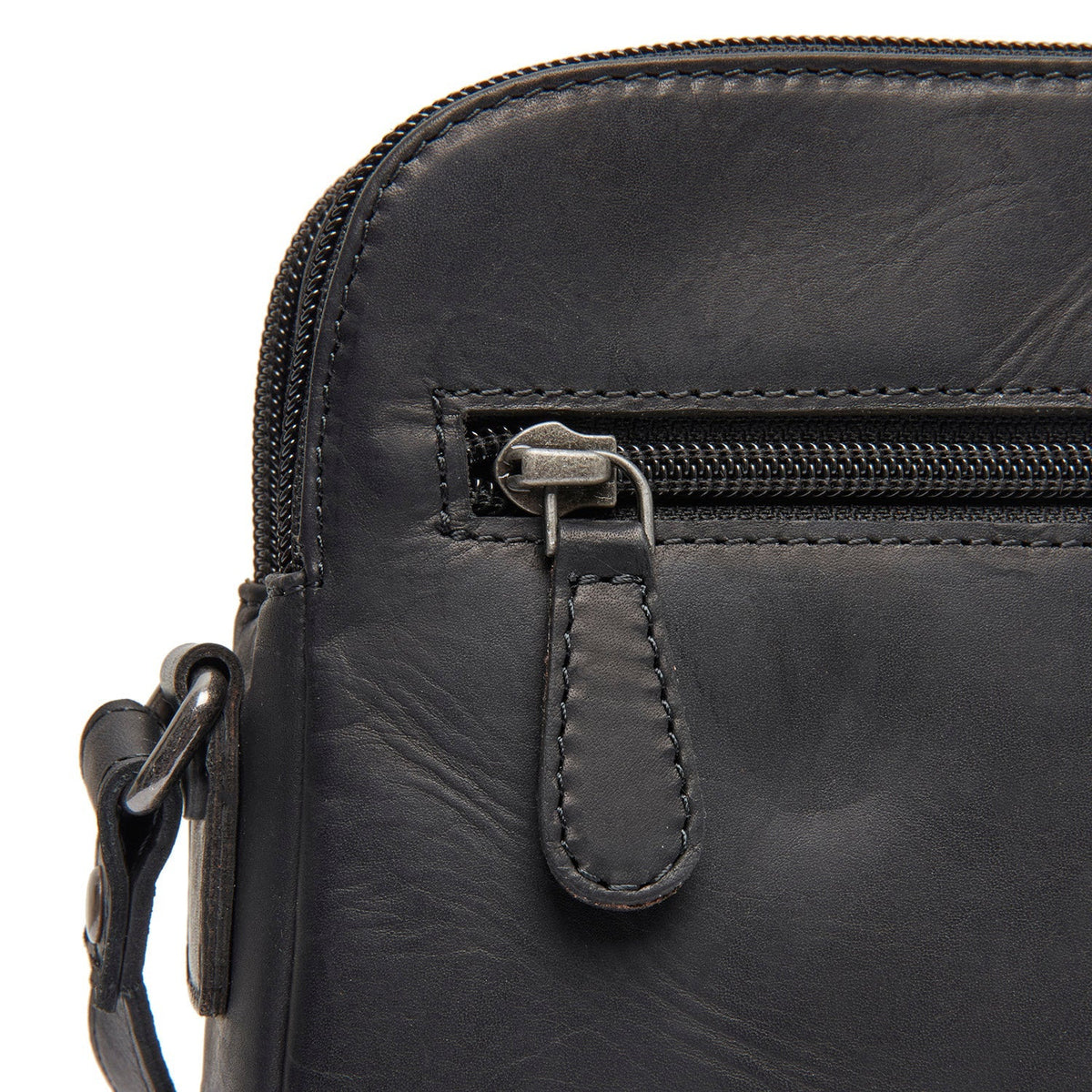 
Vionne Leren crossbodytas - Gestructureerd zijprofiel met vouwdiepte & volume