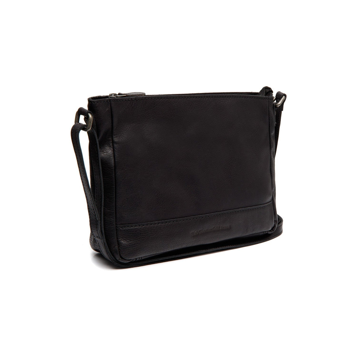 
Weimar Leren crossbodytas in klassiek 100% volnerfleer - Full Exterior Vooraanzicht & getailleerd silhouet | Online kopen