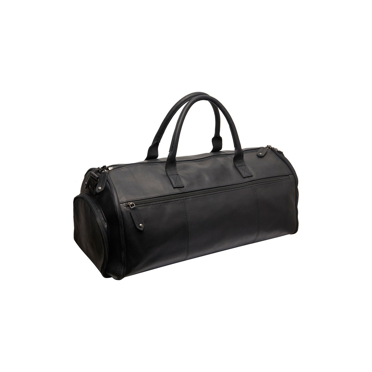 Tailored Rib Cuffs &amp; Hem Craftsmanship Construction Detail on Leather Garment Bag Finlay voor Dames