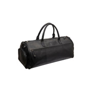 Tailored Rib Cuffs &amp; Hem Craftsmanship Construction Detail on Leather Garment Bag Finlay voor Dames
