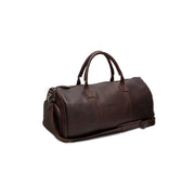 Styled Fit Perspective of Leather Garment Bag Finlay voor Dames on Model - Natural Daylight Drape
