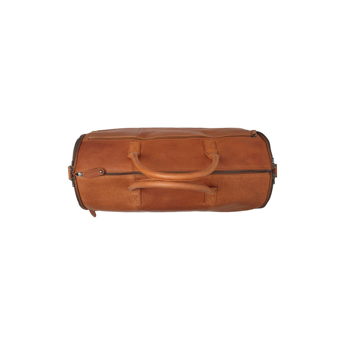 Cognac Leather Garment Bag Finlay voor Dames, detail view 3