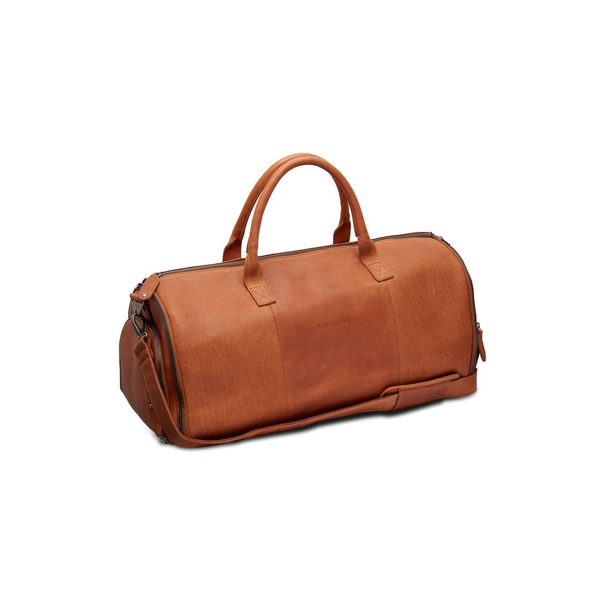 Cognac Leather Garment Bag Finlay voor Dames, front view