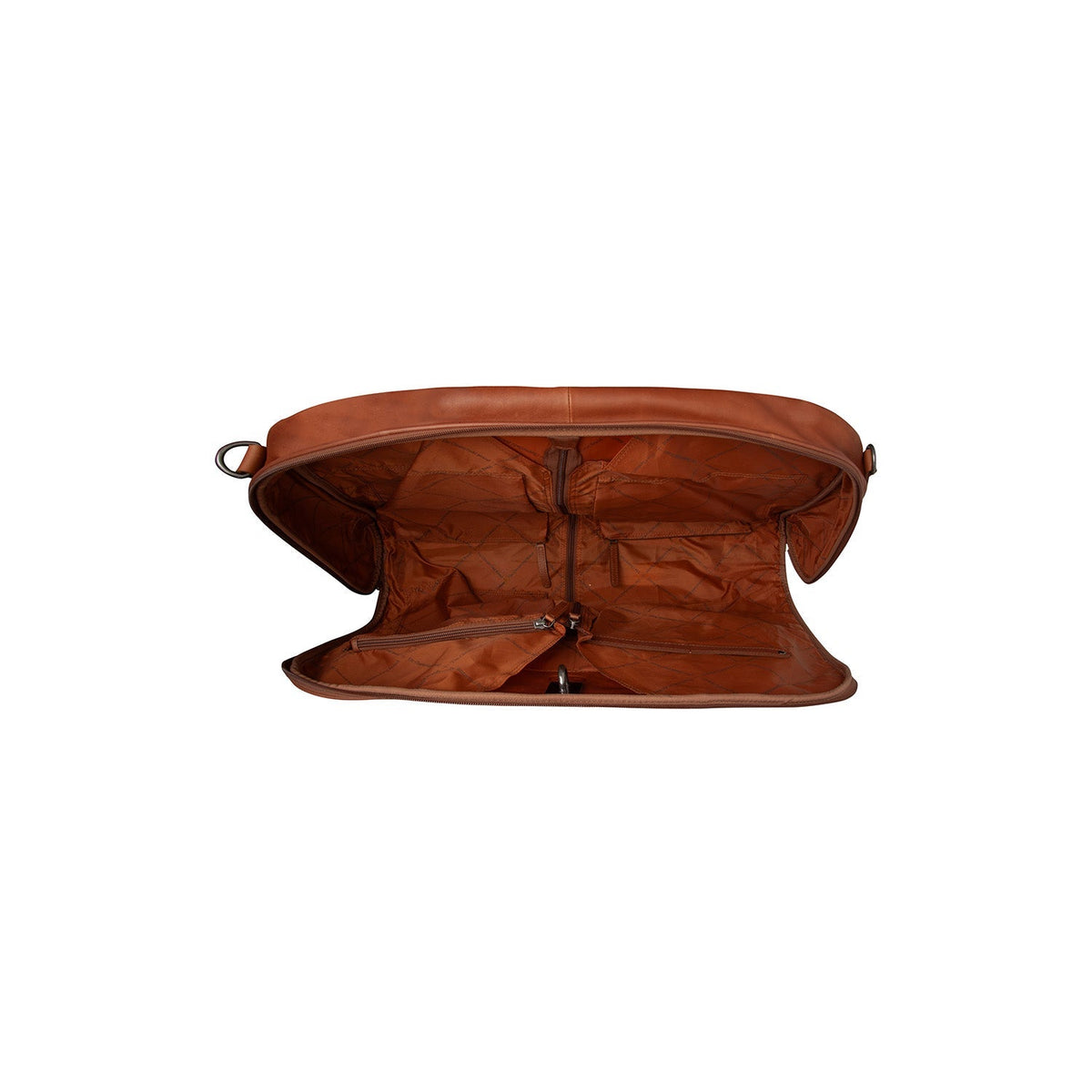 Cognac Leather Garment Bag Josh voor Dames, detail view 3