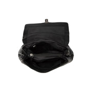 Close-Up Detail of Classic Collar &amp; Heavy-Duty Zipper Hardware on Angera Full-Grain Leather Handbag voor Dames