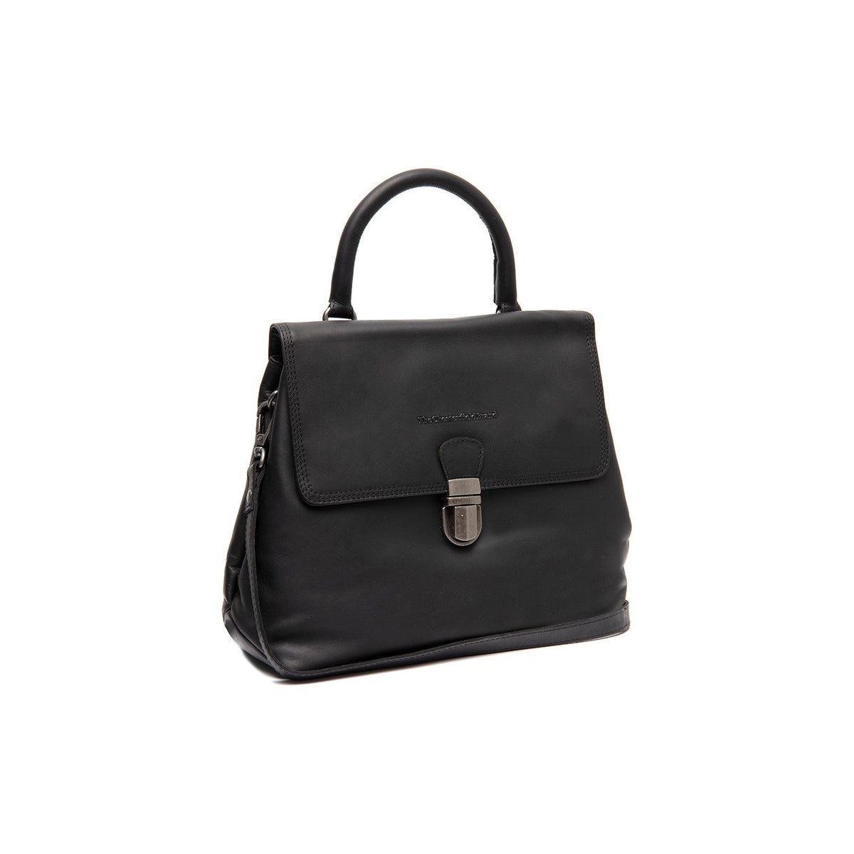 Angera Full-Grain Leather Handbag voor Dames in Classic 100% Full-Grain Leather - Front Profile View &amp; Tailored Silhouette | Buy Online