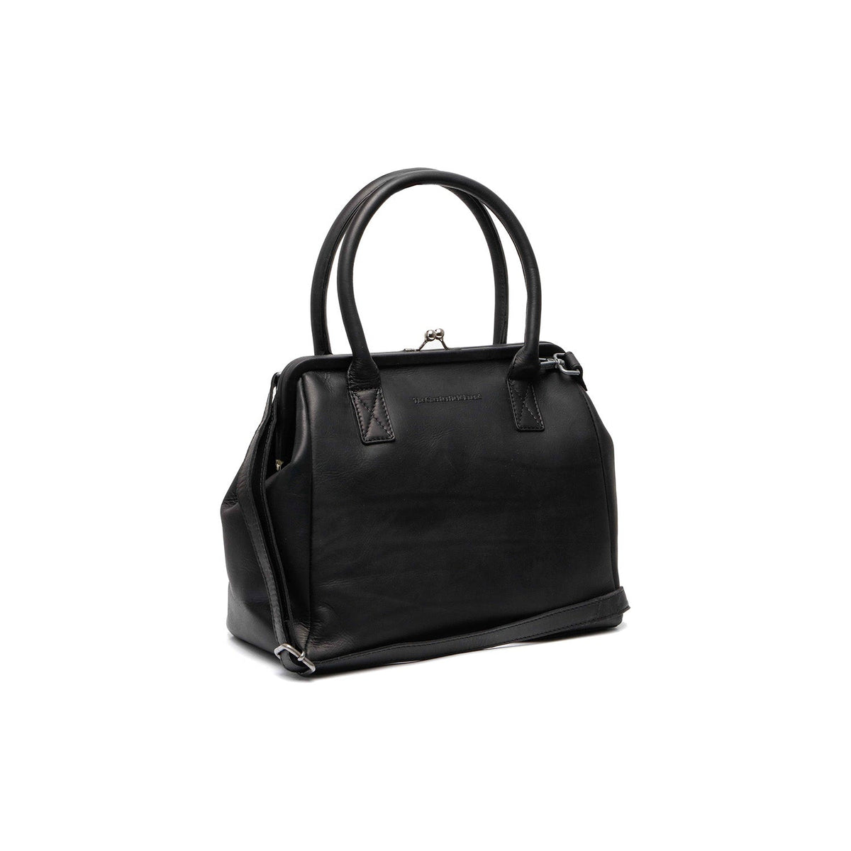 Dorin Full-Grain Leather Handbag voor Dames in Classic 100% Full-Grain Leather - Front Profile View &amp; Tailored Silhouette | Buy Online