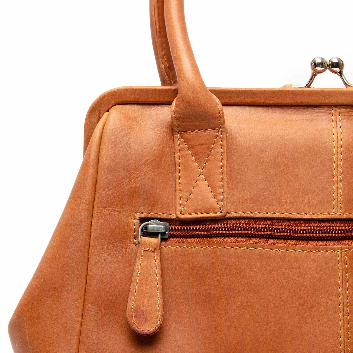 Dorin Full-Grain Leather Handbag voor Dames – alternate product view 3