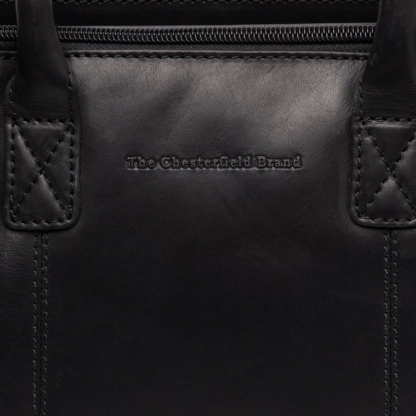 Ezra Full-Grain Leather Handbag voor Dames