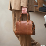 Ezra Full-Grain Leather Handbag voor Dames – alternate product view 3