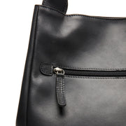 Fioline Full-Grain Leather Handbag voor Dames - Lateral Side Profile View Showing Sleeve Cut &amp; Athletic Taper Fit