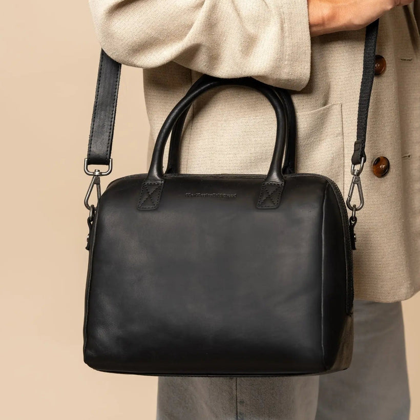 Langton Full-Grain Leather Handbag voor Dames