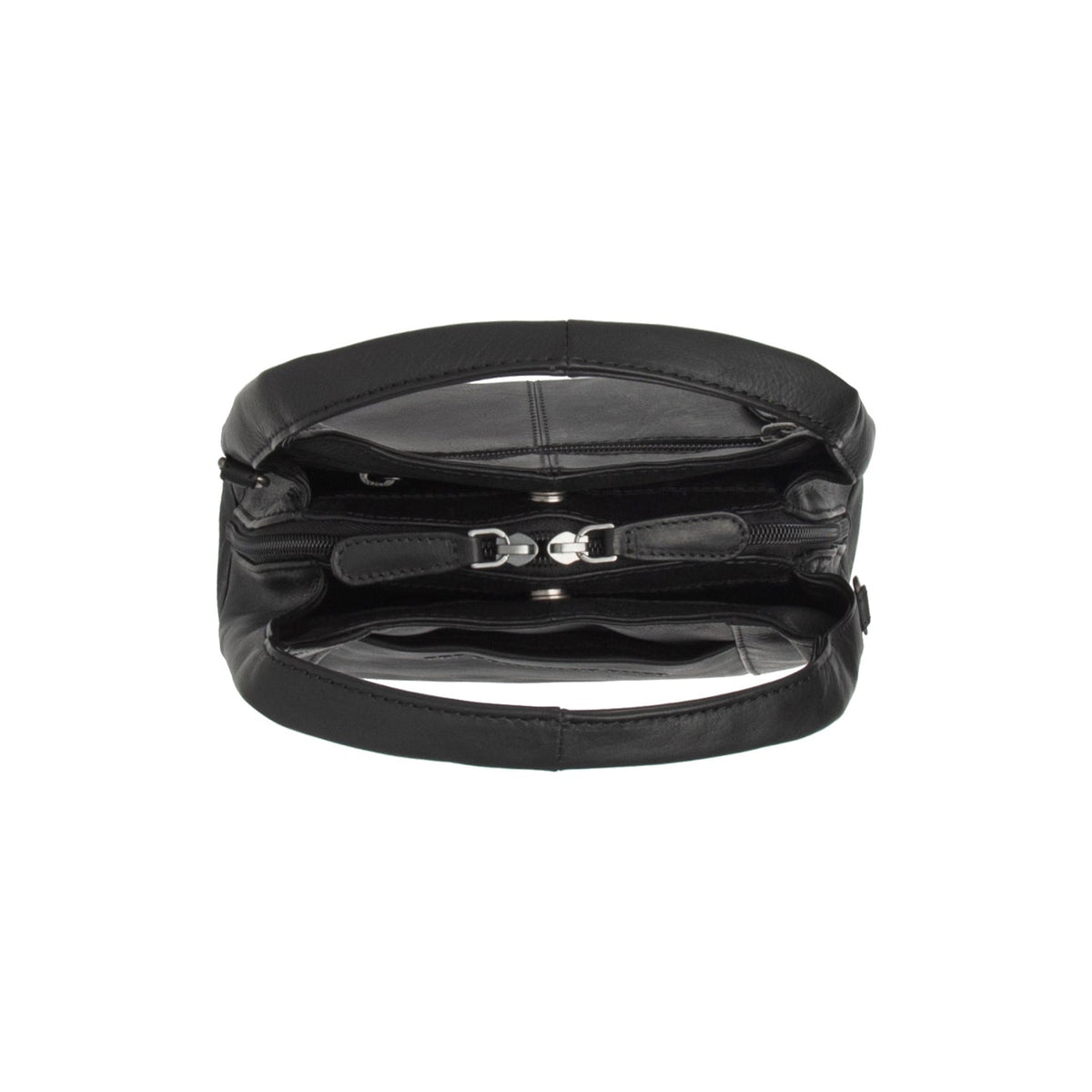Lunera Full-Grain Leather Handbag voor Dames - Lateral Side Profile View Showing Sleeve Cut &amp; Athletic Taper Fit