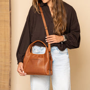 Lunera Full-Grain Leather Handbag voor Dames – alternate product view 3