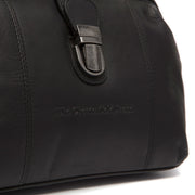 Close-Up Detail of Classic Collar &amp; Heavy-Duty Zipper Hardware on Rachael Full-Grain Leather Handbag voor Dames