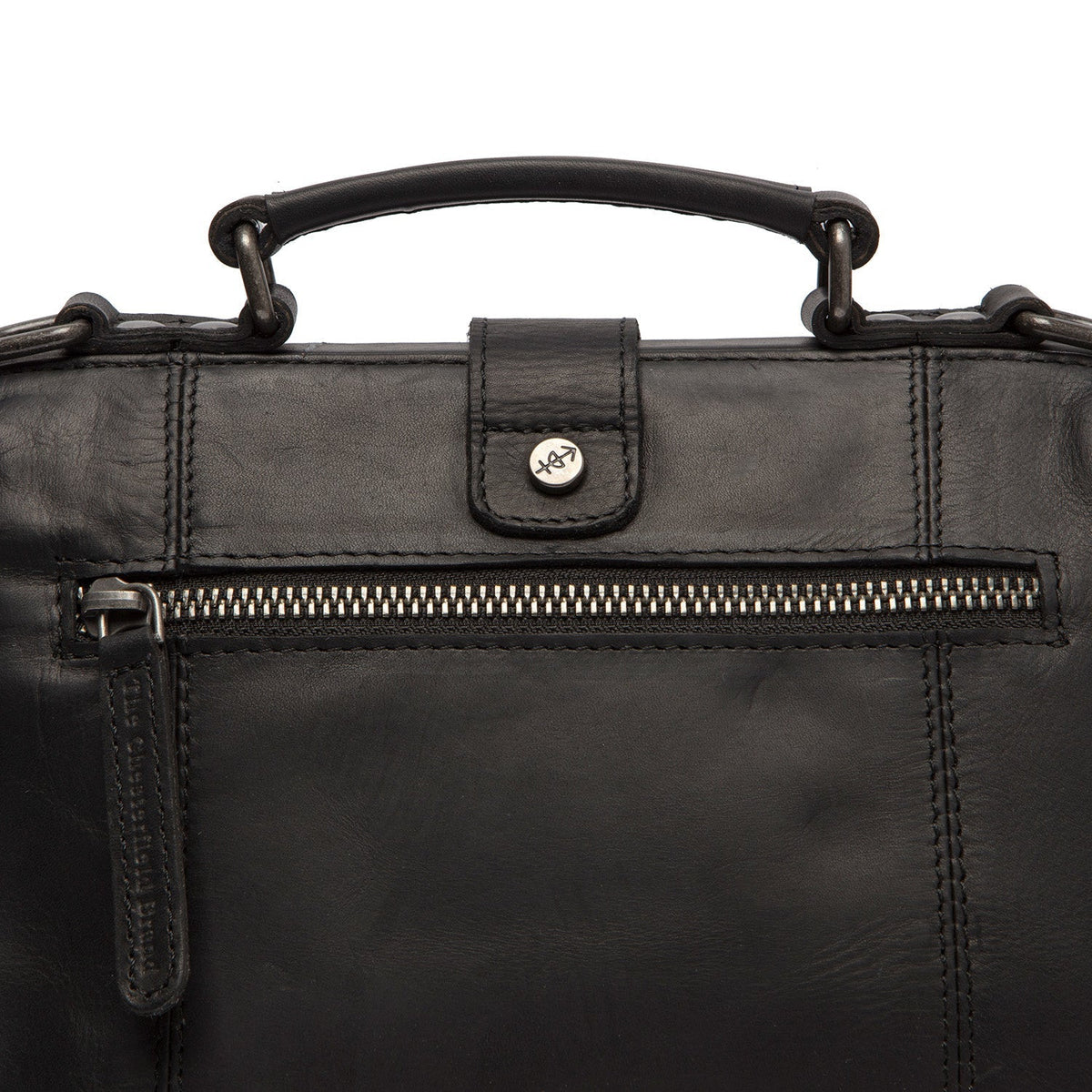 Rachael Full-Grain Leather Handbag voor Dames - Lateral Side Profile View Showing Sleeve Cut &amp; Athletic Taper Fit