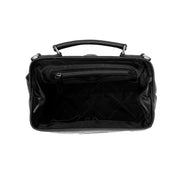 Close-Up Detail of Classic Collar &amp; Heavy-Duty Zipper Hardware on Shaun Full-Grain Leather Handbag voor Dames
