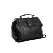 Shaun Full-Grain Leather Handbag voor Dames in Classic 100% Full-Grain Leather - Front Profile View &amp; Tailored Silhouette | Buy Online