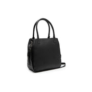 Solvin Full-Grain Leather Handbag voor Dames in Classic 100% Full-Grain Leather - Front Profile View &amp; Tailored Silhouette | Buy Online