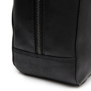 Solvin Full-Grain Leather Handbag voor Dames - Lateral Side Profile View Showing Sleeve Cut &amp; Athletic Taper Fit