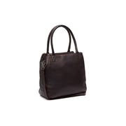 Tailored Rib Cuffs &amp; Hem Craftsmanship Construction Detail on Solvin Full-Grain Leather Handbag voor Dames