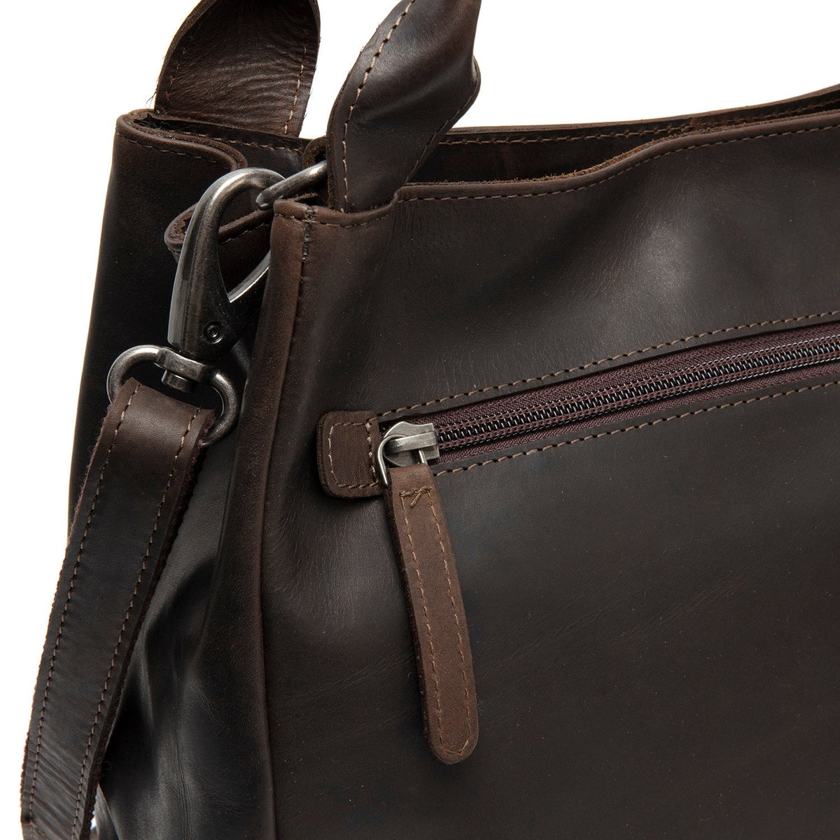 Tenara Full-Grain Leather Handbag voor Dames – alternate product view 3