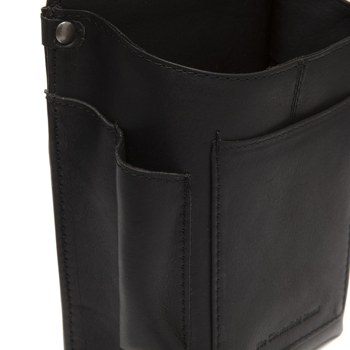 
Solid Antique Brass Hardware & Heavy-Duty Dual Zipper Detail on Taiwan Volnerfleer Waiter Leren portemonnee Holster