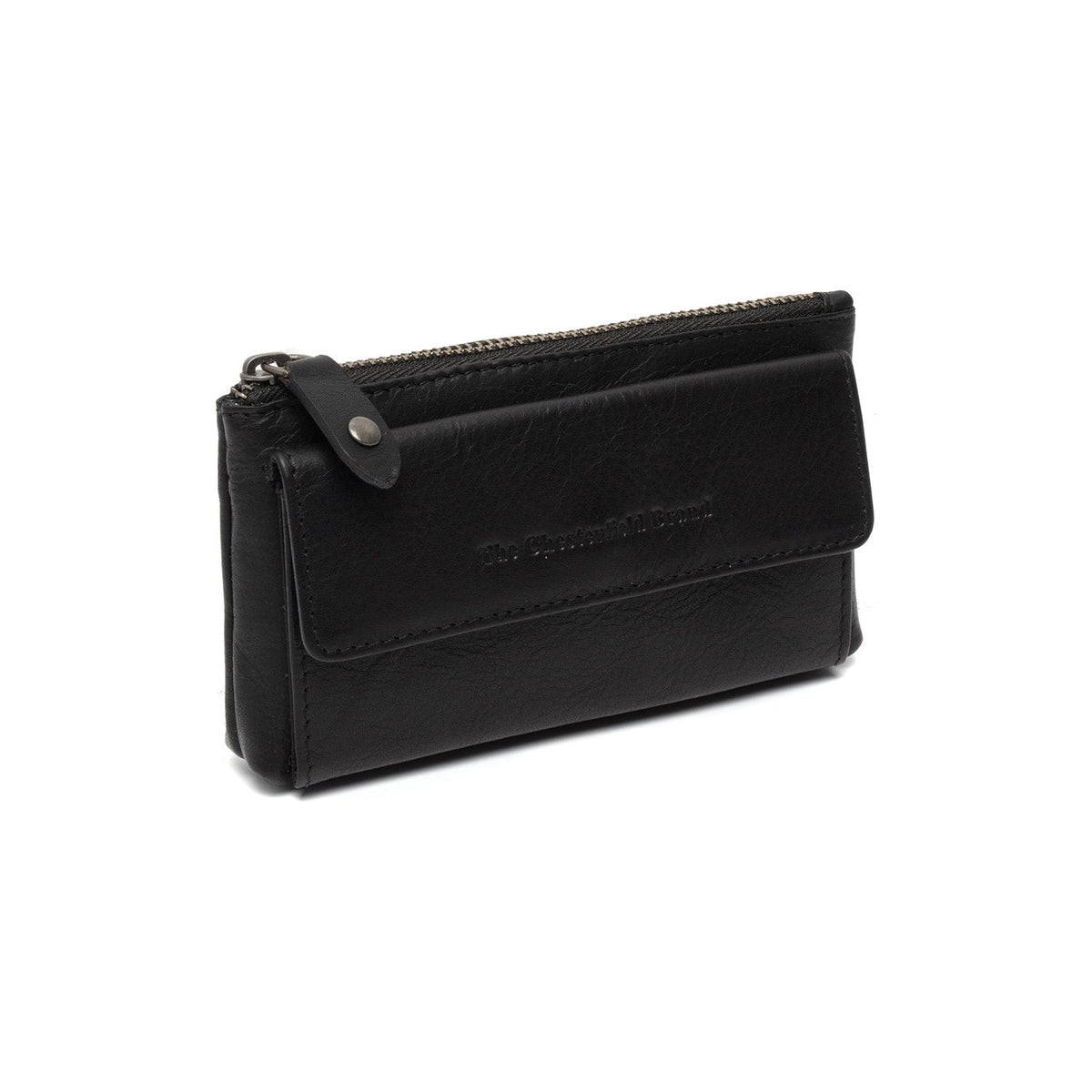 Violette Full-Grain Leather Key Case voor Dames in Classic 100% Full-Grain Leather - Front Profile View &amp; Tailored Silhouette | Buy Online