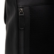Solid Antique Brass Hardware &amp; Heavy-Duty Dual Zipper Detail on Farrow Full-Grain Leather Laptop Backpack voor Dames