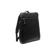 Filmore Full-Grain Leather Laptop Backpack voor Dames in Classic 100% Full-Grain Leather - Full Exterior Front Profile View | Buy Online