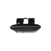 Filmore Full-Grain Leather Laptop Backpack voor Dames - Structured Side Profile Showing Gusset Depth &amp; Expansion Capacity