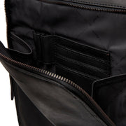 Solid Antique Brass Hardware &amp; Heavy-Duty Dual Zipper Detail on Jasper Full-Grain Leather Laptop Backpack voor Dames
