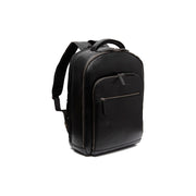 Maggiore Full-Grain Leather Laptop Backpack voor Heren in Classic 100% Full-Grain Leather - Full Exterior Front Profile View | Buy Online