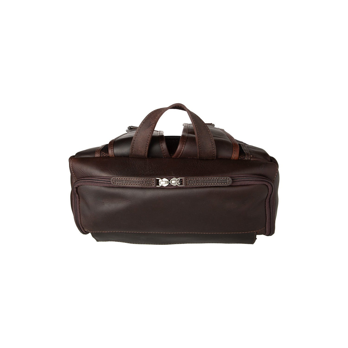 Rich Full-Grain Leather Laptop Backpack voor Heren – alternate product view 3