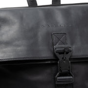 Solid Antique Brass Hardware &amp; Heavy-Duty Dual Zipper Detail on Trondheim Full-Grain Leather Laptop Backpack voor Dames