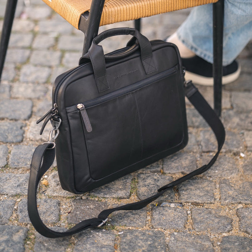 Calvi Full-Grain Leather Laptop Bag voor Dames