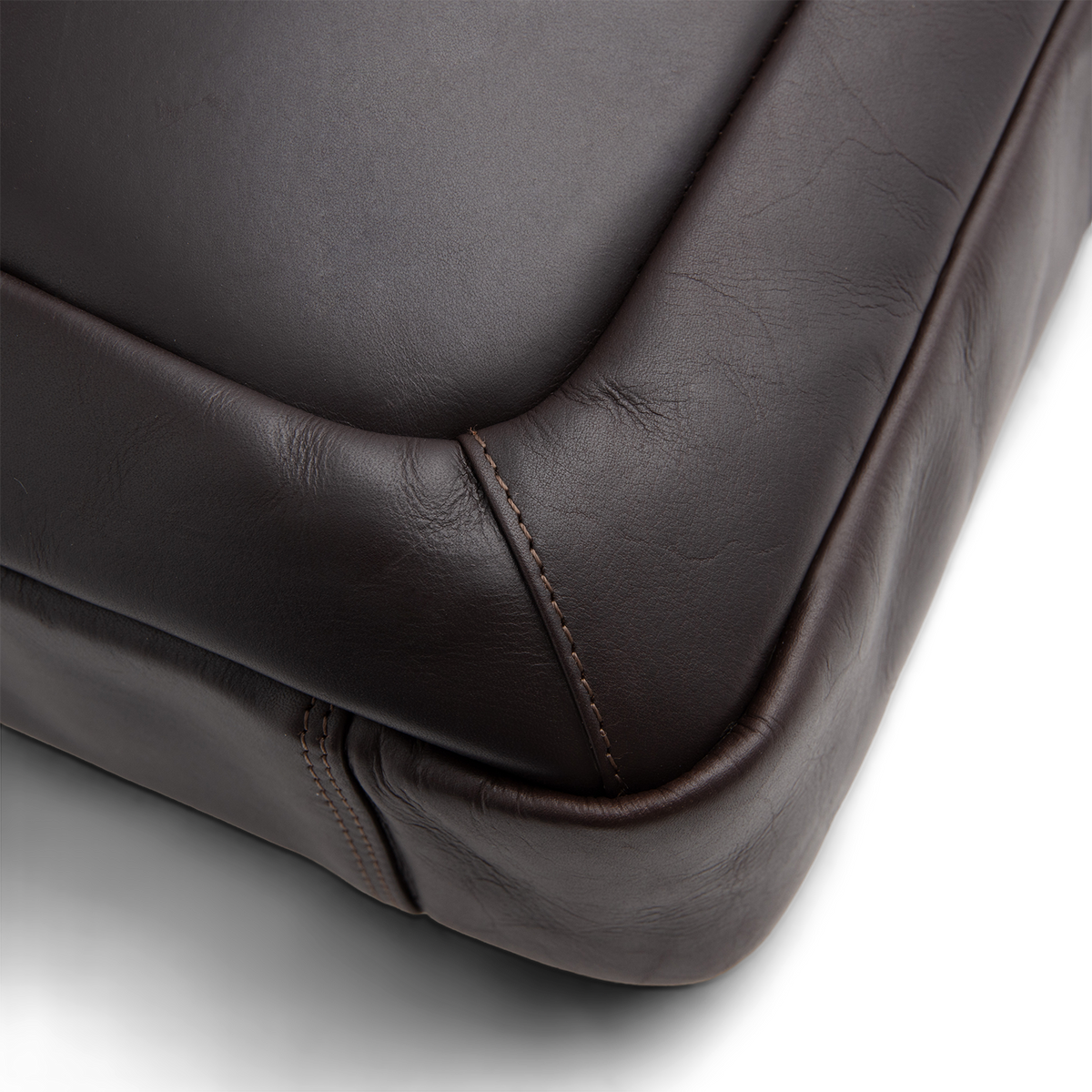 Brown Leather Laptop Bag Calvi, detail view 9