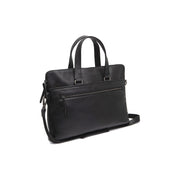 Elvas Full-Grain Leather Laptop Bag voor Dames in Classic 100% Full-Grain Leather - Full Exterior Front Profile View | Buy Online