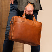 Frazer Full-Grain Leather Laptop Bag – alternate product view 2