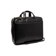 Iseo Full-Grain Leather Laptop Bag voor Heren in Classic 100% Full-Grain Leather - Full Exterior Front Profile View | Buy Online
