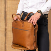 Levanto Full-Grain Leather Laptop Bag voor Dames – alternate product view 3