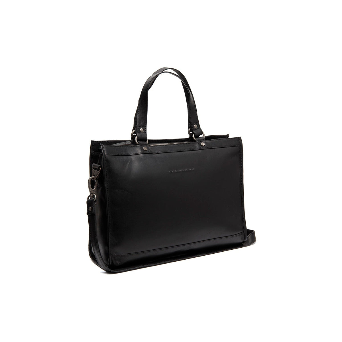Manly Full-Grain Leather Laptop Bag voor Dames in Classic 100% Full-Grain Leather - Full Exterior Front Profile View | Buy Online