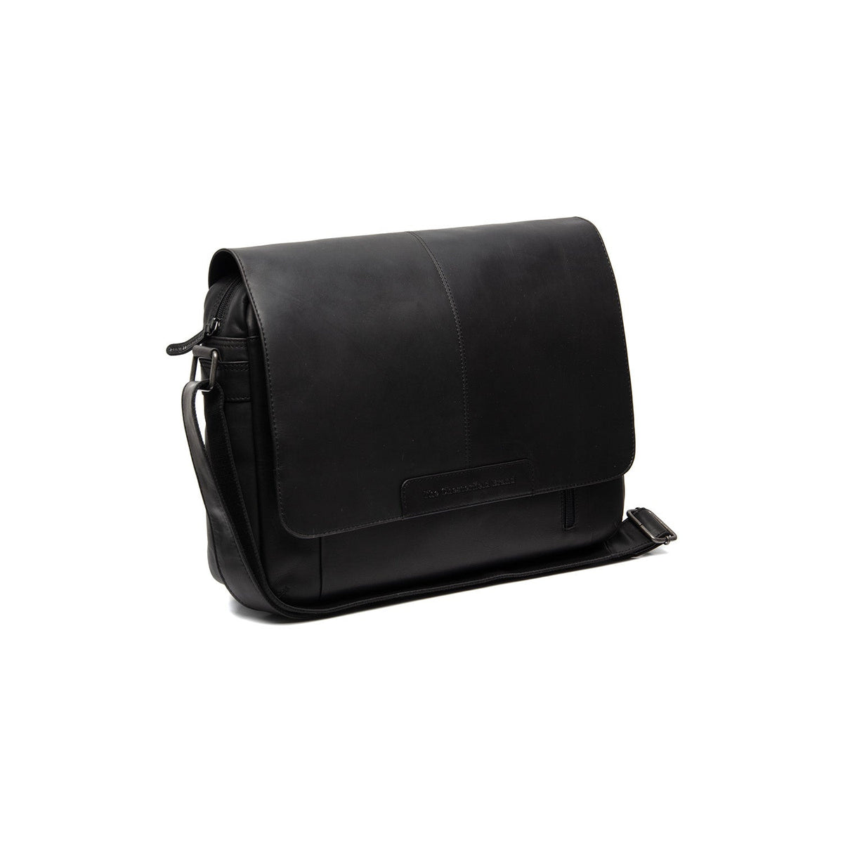 Richard Full-Grain Leather Laptop Bag voor Heren in Classic 100% Full-Grain Leather - Full Exterior Front Profile View | Buy Online