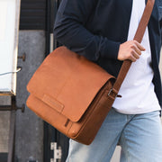 Richard Full-Grain Leather Laptop Bag voor Heren – alternate product view 2