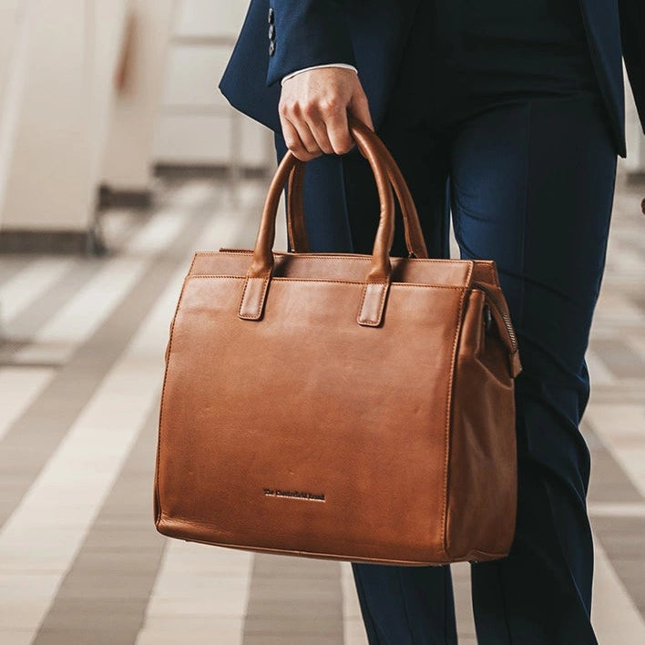 Rivera Full-Grain Leather Laptop Bag voor Dames – alternate product view 2