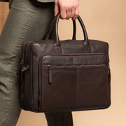 Tacama Full-Grain Leather Laptop Bag voor Dames – alternate product view 2