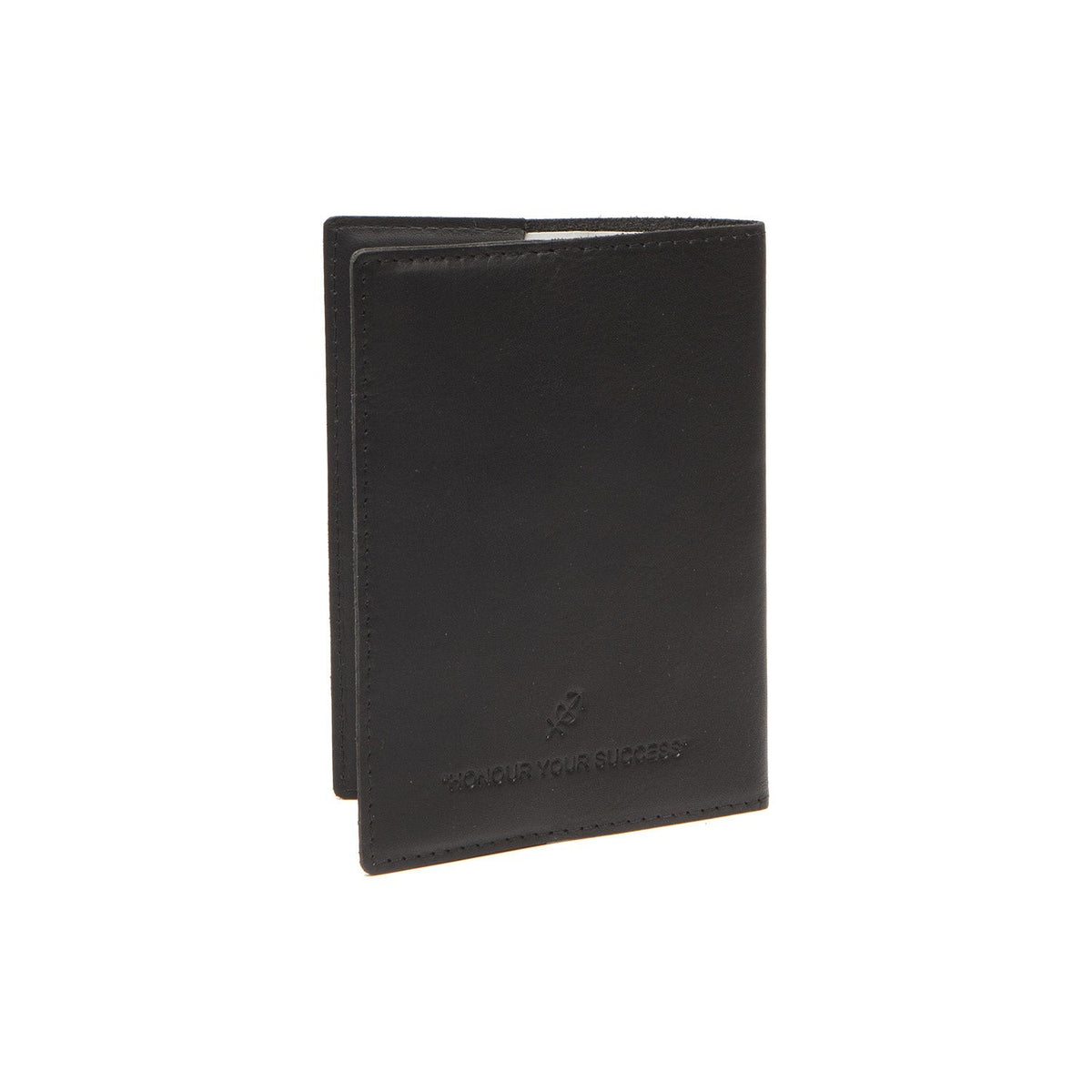 Close-Up Detail of Classic Collar &amp; Heavy-Duty Zipper Hardware on Leather Passport Case voor Dames