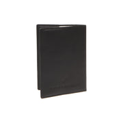 Close-Up Detail of Classic Collar &amp; Heavy-Duty Zipper Hardware on Leather Passport Case voor Dames