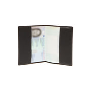 Brown Leather Passport Case voor Dames, detail view 1