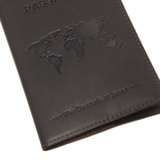 Tailored Rib Cuffs &amp; Hem Craftsmanship Construction Detail on Leather Passport Case voor Dames
